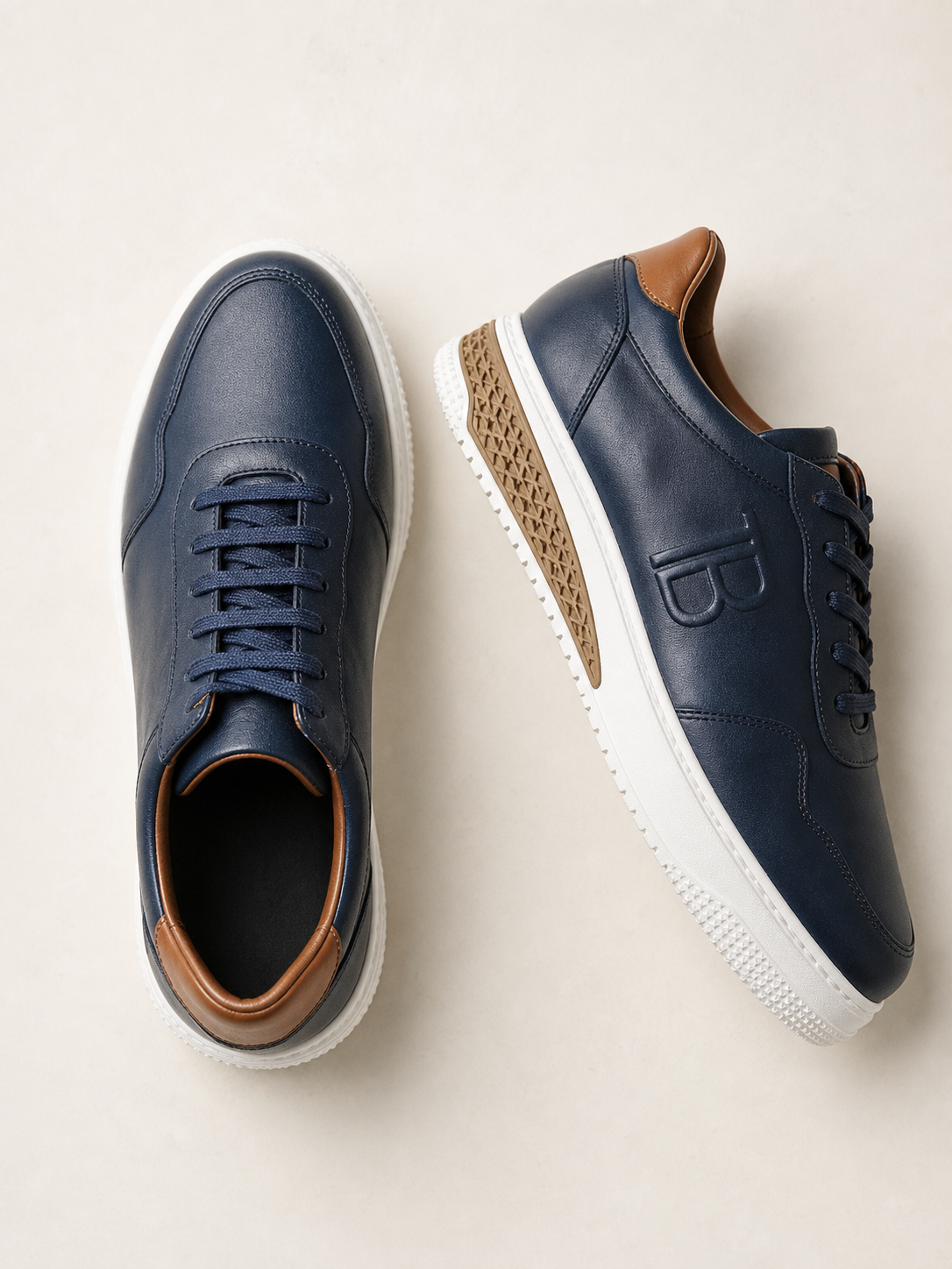 Premium Leather Dress Sneakers