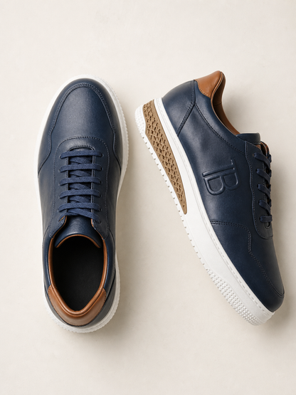 Premium Leather Dress Sneakers