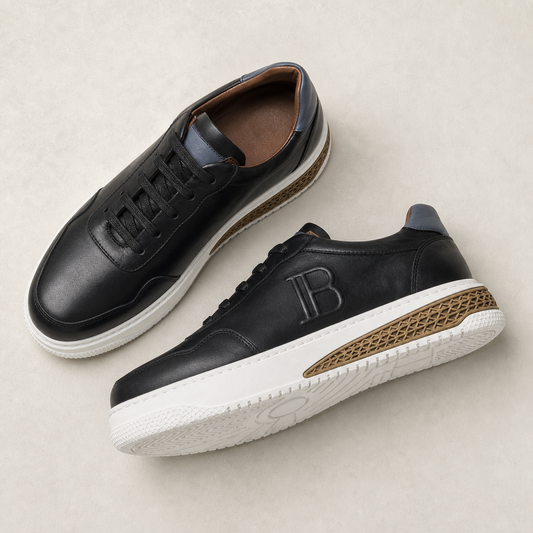Premium Leather Dress Sneakers